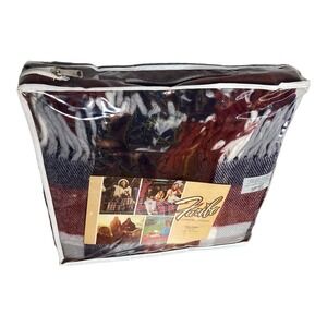 Vintage Faribo Challenger Comfort Casuals 100% Acrylic 50x60 blanket